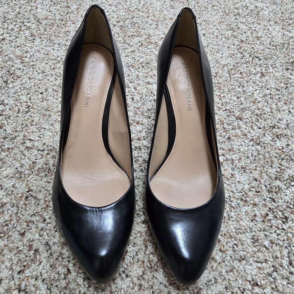 Antonio Melani Paton Black Heels Size 10M